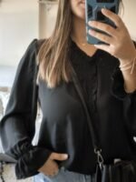 Blusa gasa puño campana