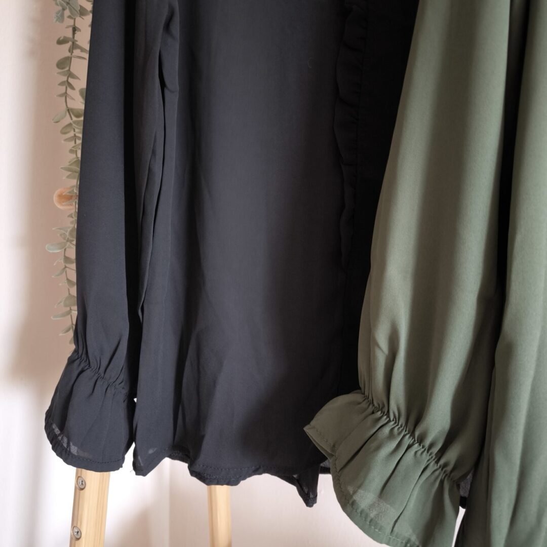 Blusa gasa puño campana