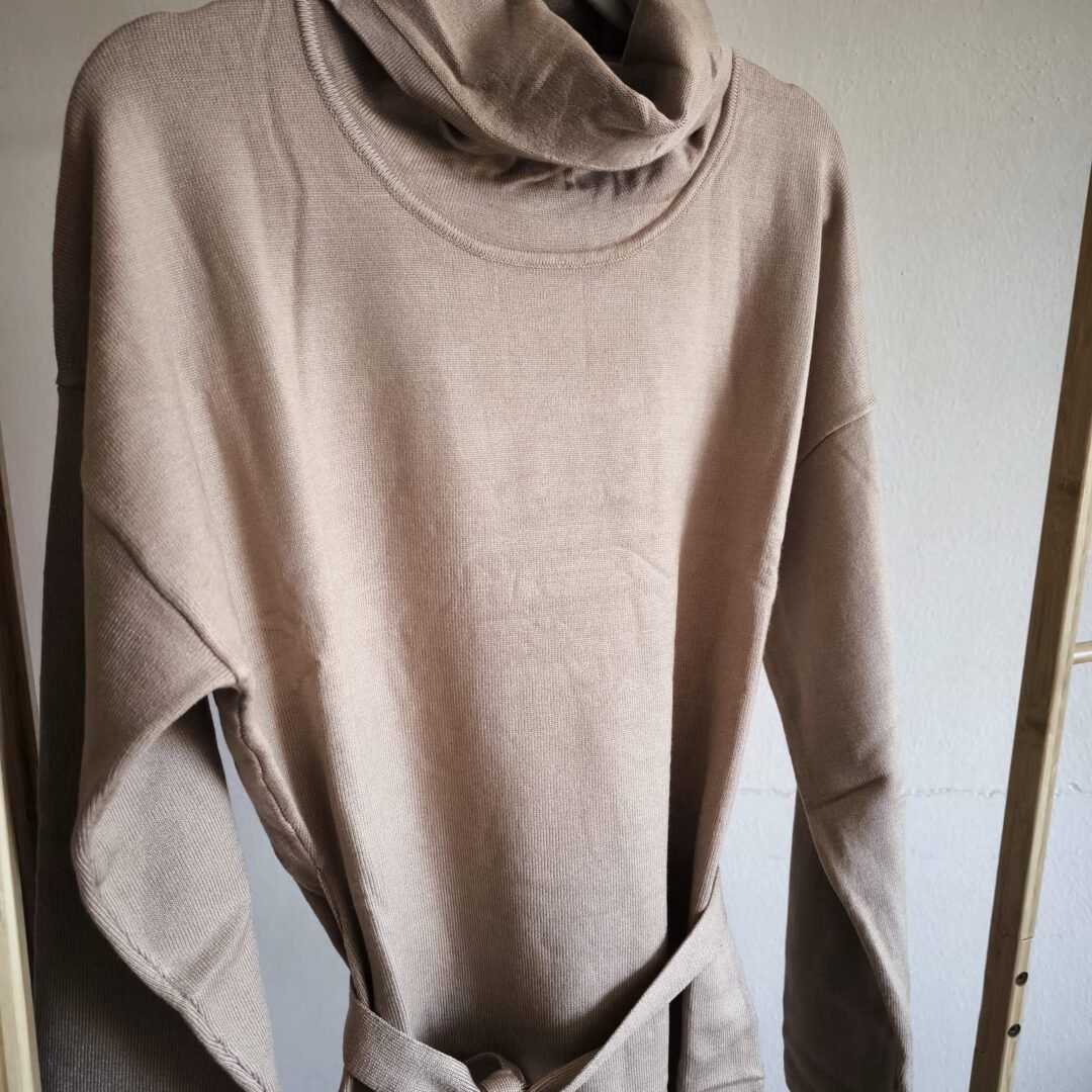 Vestido punto cinturón