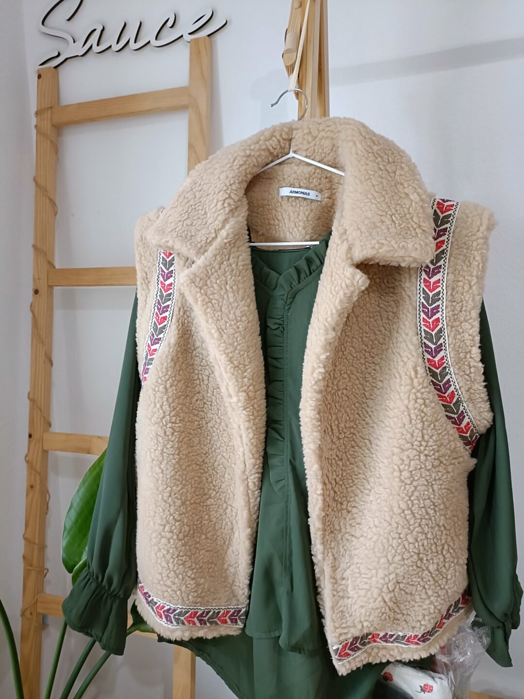 Chaleco Indian borreguito