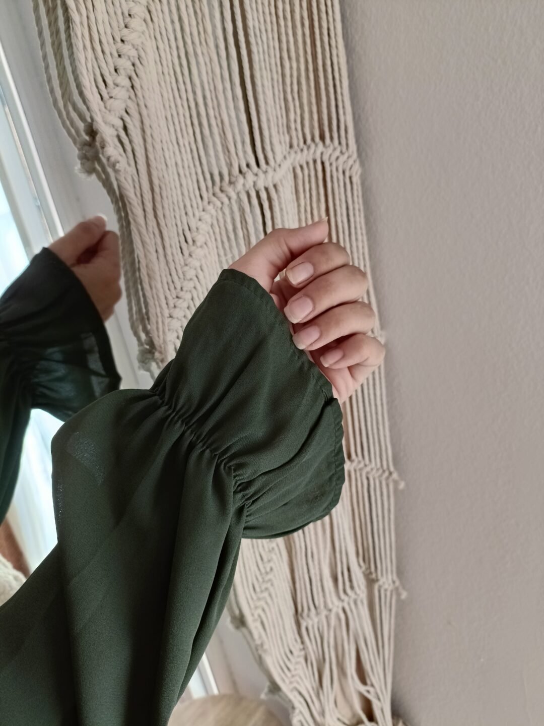 Blusa gasa puño campana