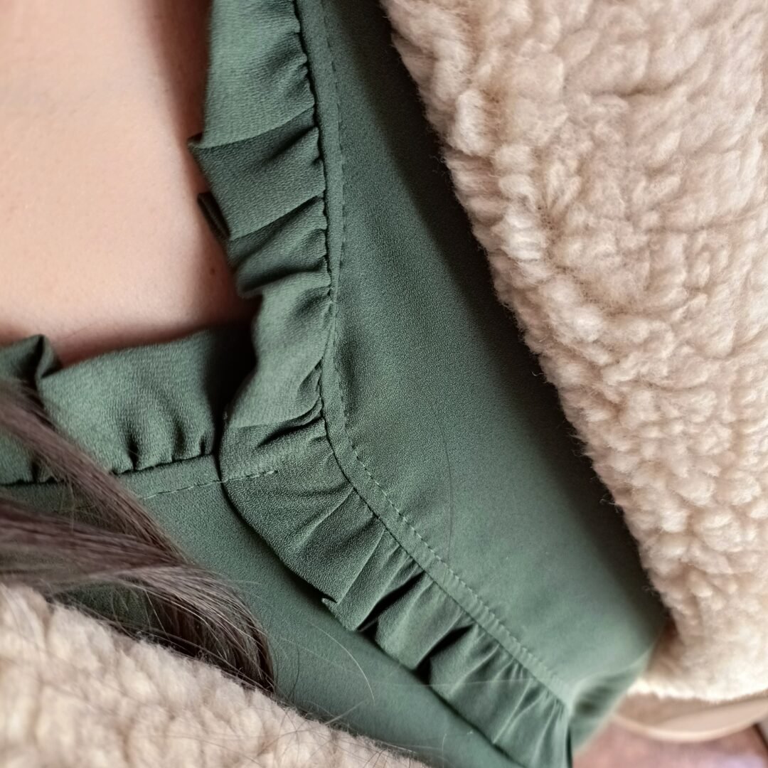 Blusa gasa puño campana