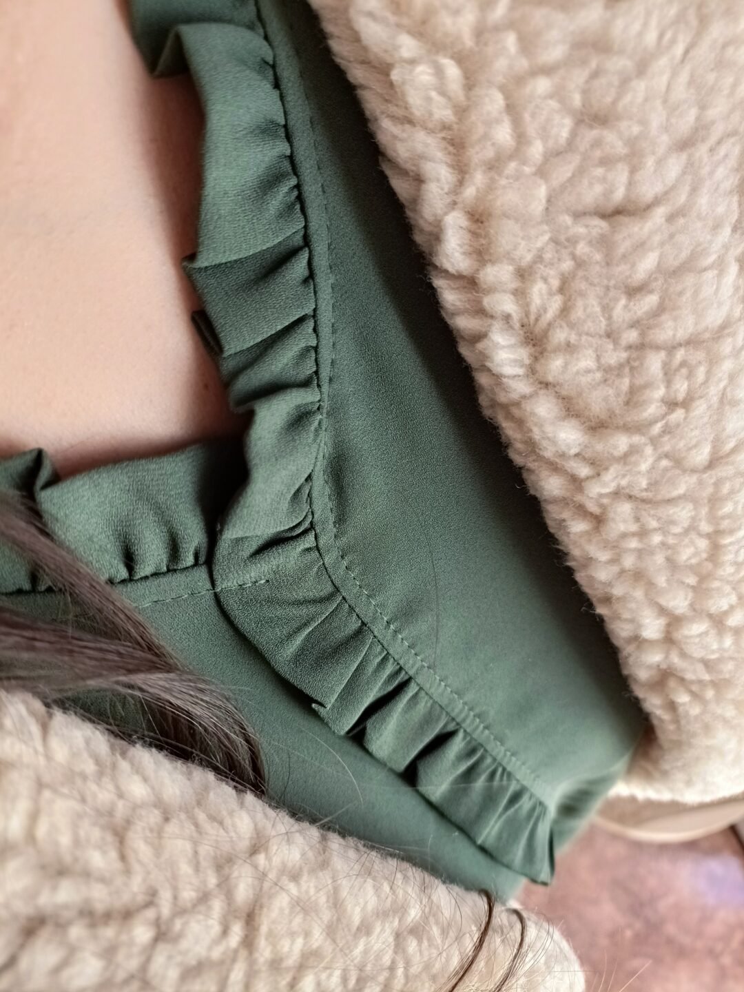 Blusa gasa puño campana