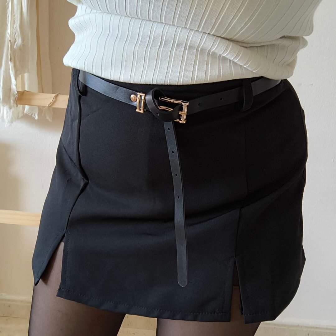 Falda pantalón detalle cinturón