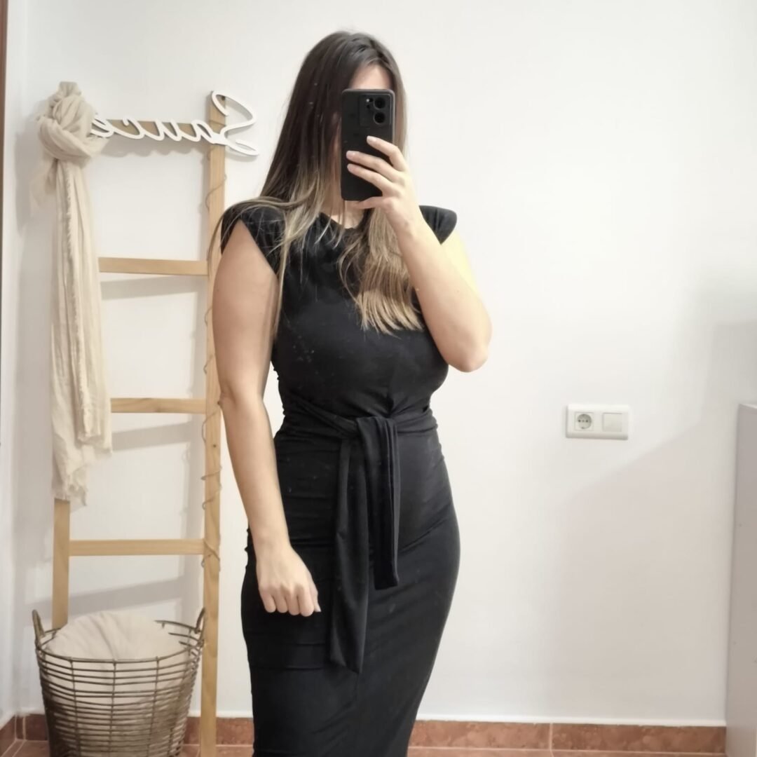 Vestido largo lazada