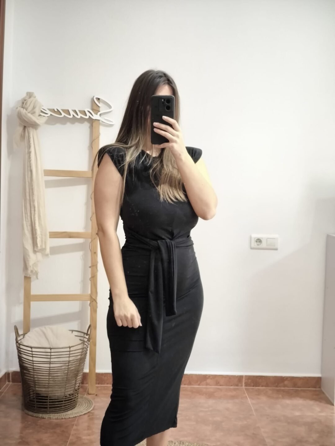 Vestido largo lazada
