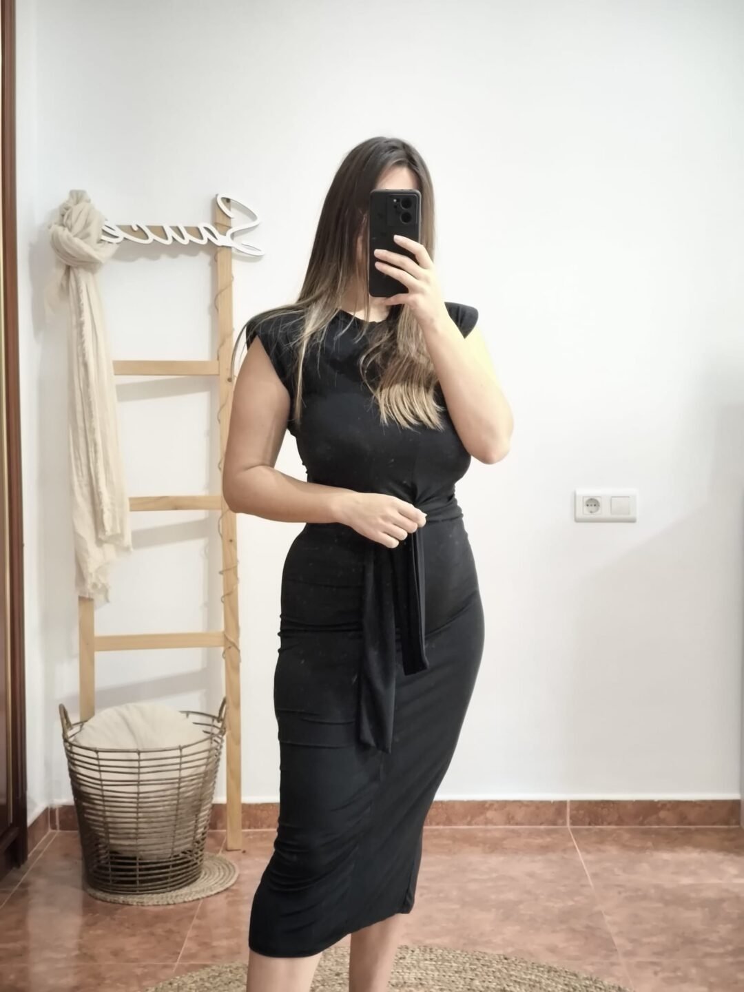 Vestido largo lazada