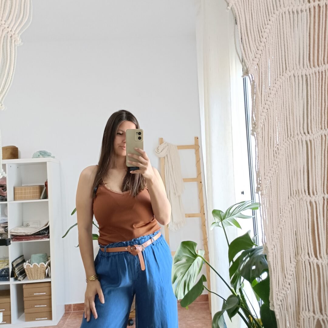 Pantalón denim fluido