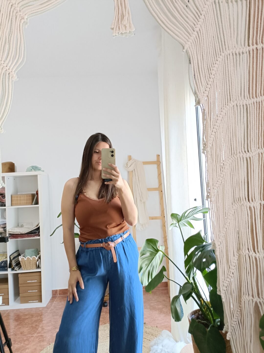 Pantalón denim fluido