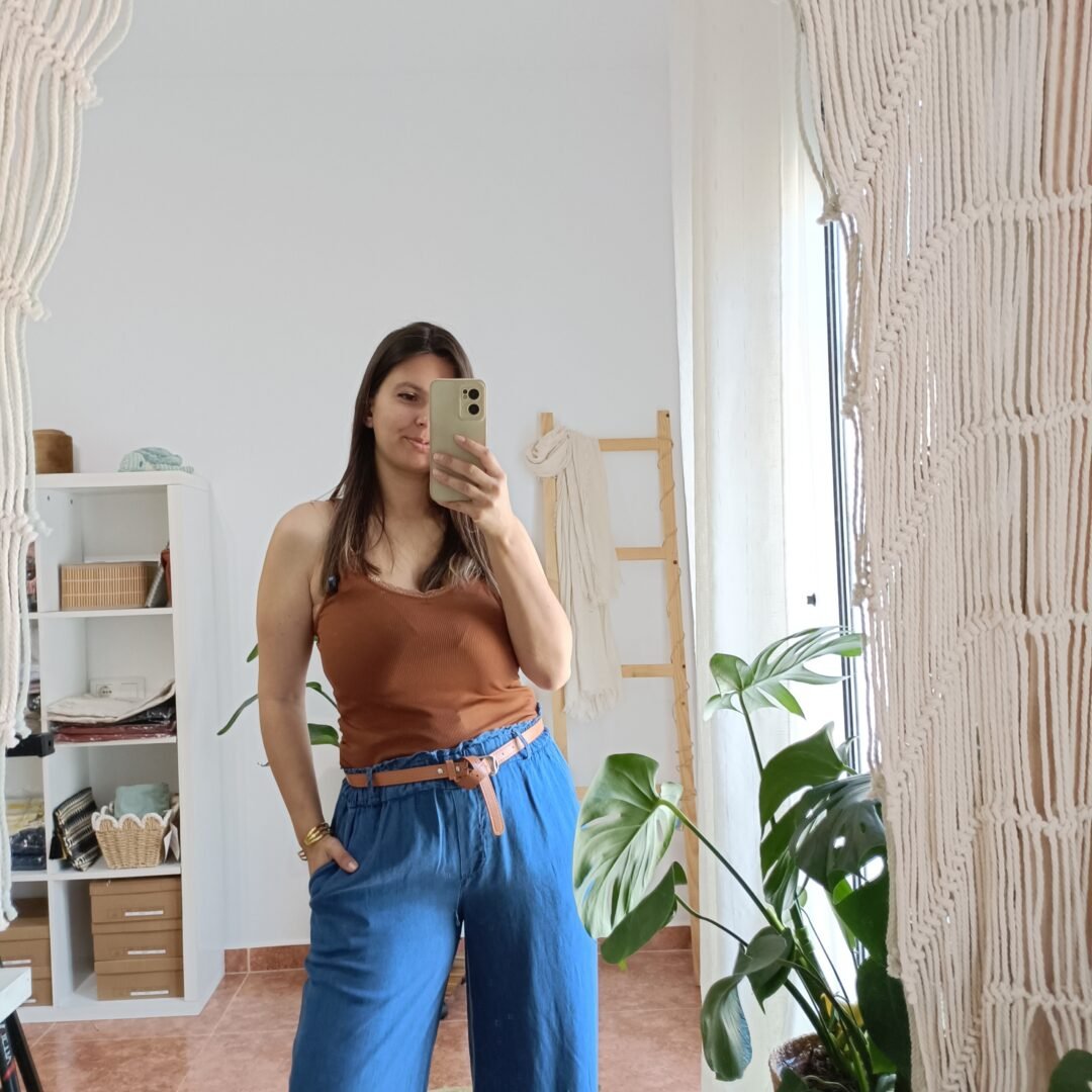 Pantalón denim fluido