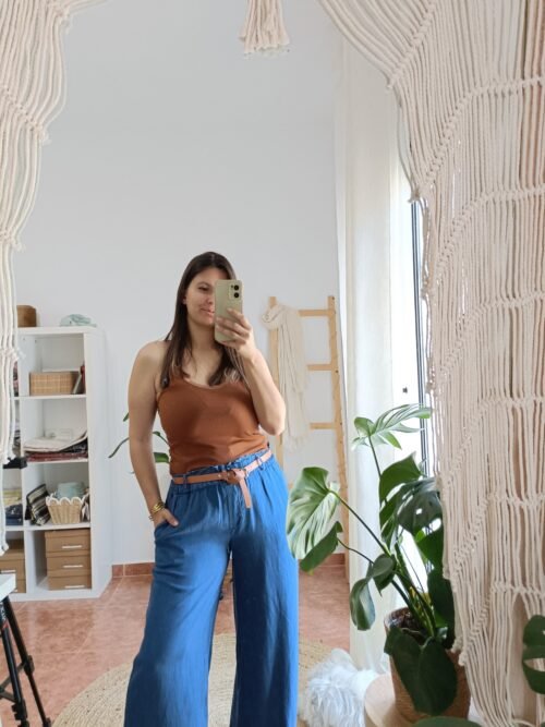 Pantalón denim fluido