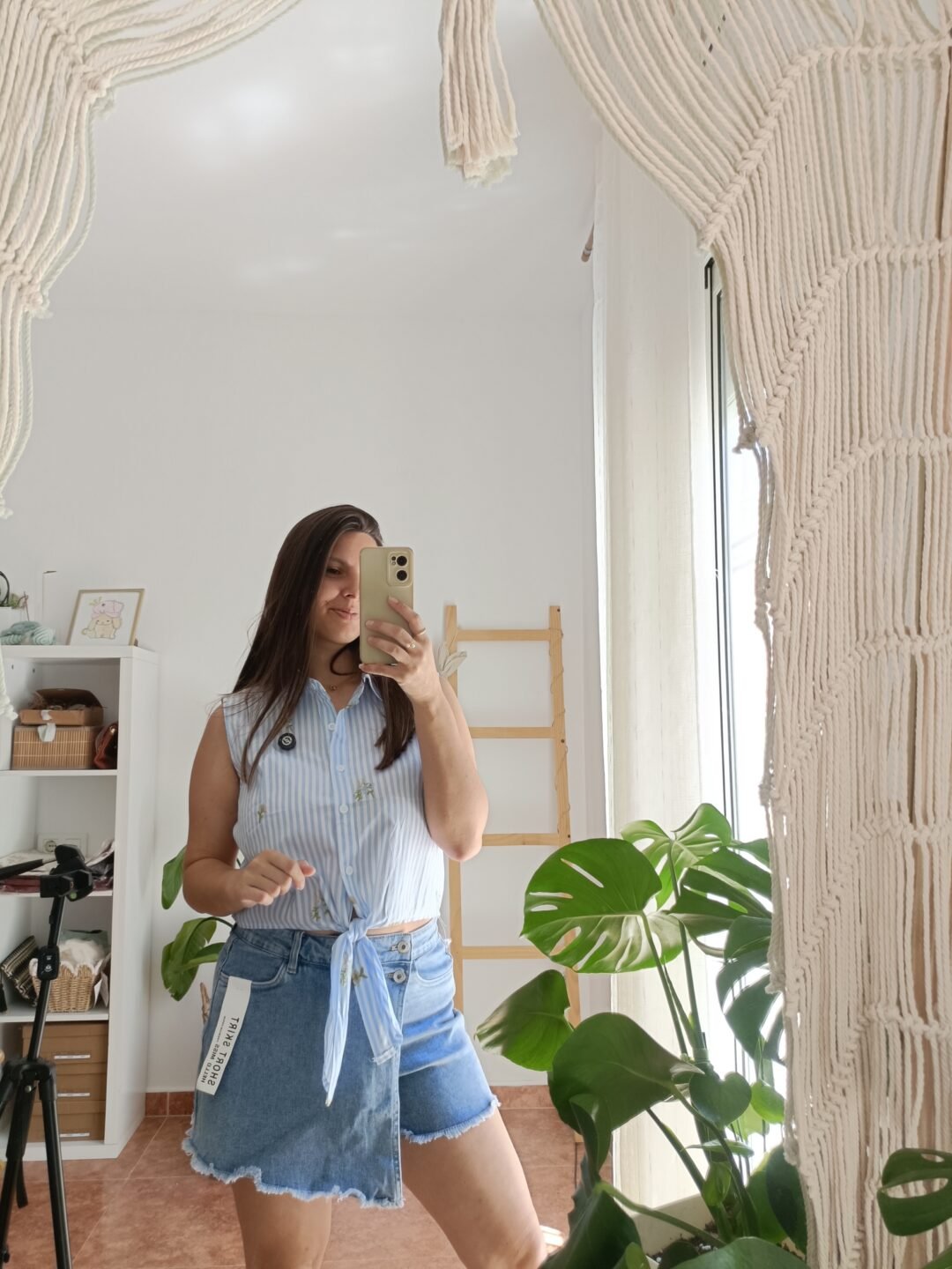 Camisa corta floral