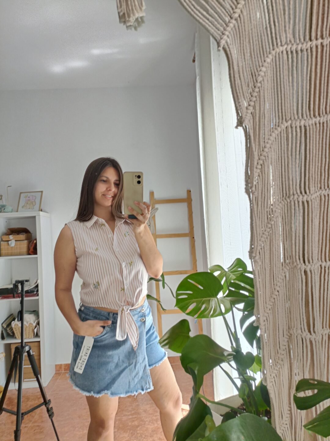 Camisa corta floral
